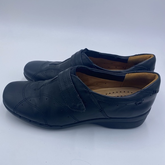 Clarks 8.5 m woman’s leather shoes walking comfort - Picture 3 of 12
